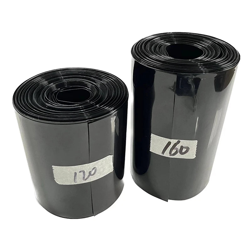 1kg Black PVC Insulation Heat Shrinkable Tube 18650/21700/26650/32650 Lithium Battery Package Shrink Film Insulation Tube