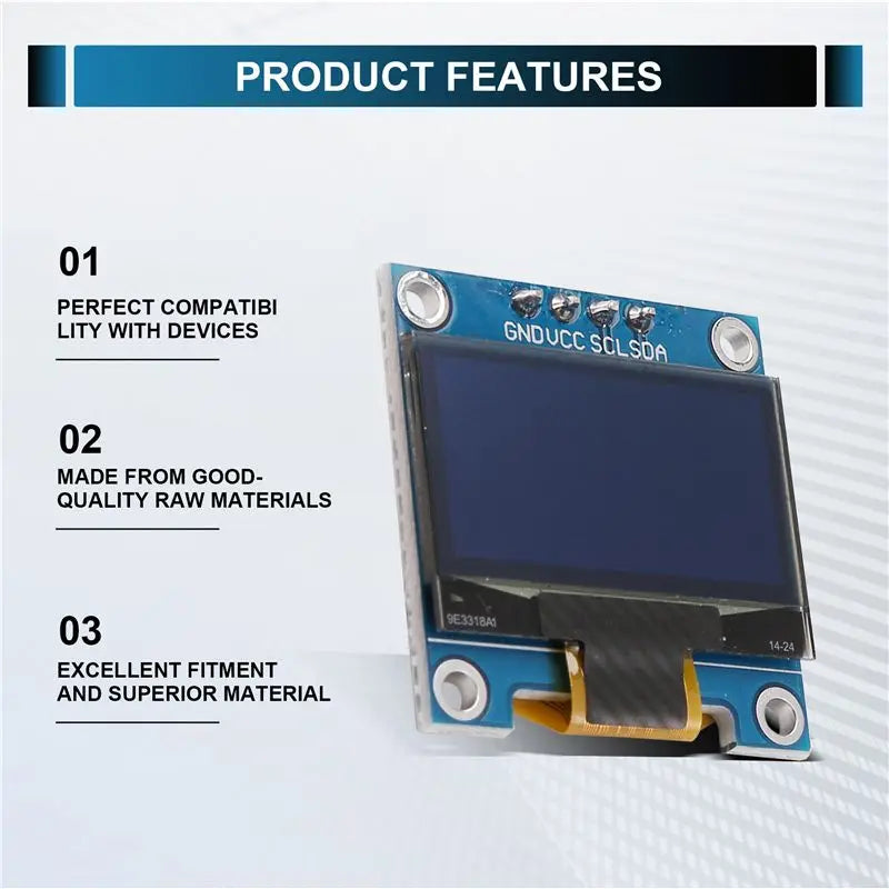 A12E-0.96 Inch IIC I2C Serial GND 128X64 OLED LCD LED Display Module SSD1306 For Arduino Kit
