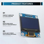 A12E-0.96 Inch IIC I2C Serial GND 128X64 OLED LCD LED Display Module SSD1306 For Arduino Kit