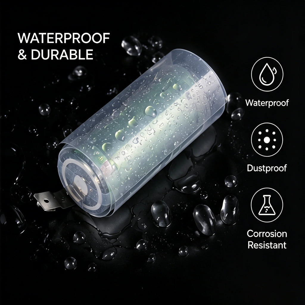 Clear PVC Of 18650 Battery Packs Heat Shrink Tube  30-300mmWidth,  Insulated Protection Film Wrap lithium Case  Sleeve