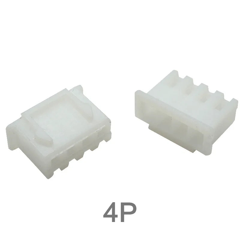 100Pcs JST XH2.54 2/3/4/5/6/7-12 Pin Terminals Plastic Shell Male Plug + Female Socket Wire Connector XH 2.54 2P 3P 4P 5P