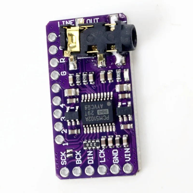 Interface I2S PCM5102A DAC Decoder GY-PCM5102 I2S Player Module For Raspberry Pi PHAT Format Board Digital PCM5102 Audio Board