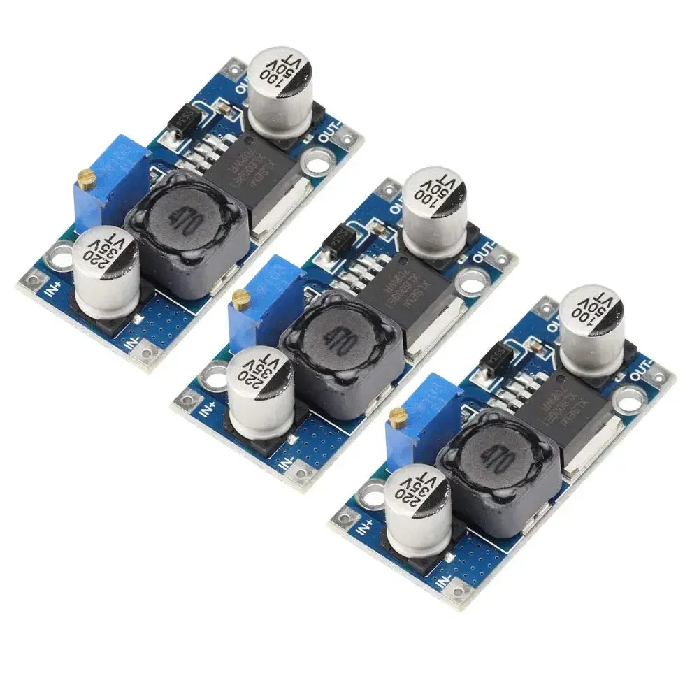 3pcs XL6009 DC-DC Step Up/Down Power Module Adjustable 4A Current for Solar Panels 400KHz 3.8-32V to 1.25V-35V