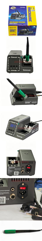 MECHANIC T12Pro Max T12 Soldering Station PID Control 160W High Power 4s Fast Heating Smart Sleep T12 Handle Welding Repair Tool