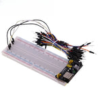 MB102 Breadboard Power Module 3.3V/5V MB-102 830 Points Prototype Bread Board for Arduino Kit 10/20/30cm Dupont Wire 65pcs Cable
