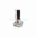 1pc EC16 Rotary Encoder 24 Position Pulse Digital Rotary 3Pin Amplifier Volume Switch Induction Cooker Switch 15/20MM Half Shaft
