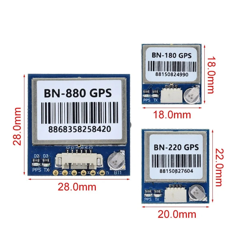 BN220 BN180 BN-880 3.0V-5.0V TTL level Module TZT Dual Mode Module Antenna Built in FLASH BN-220 BN880