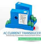 AC DC Current Transmitter 0-10A 0-20A 0-50A 0-100A 0-150A to 4-20mA 0-10V 0-5V RS485 Current Sensor Transducer with DC24V