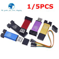 TZT 1/5PCS ST LINK Stlink ST-Link V2 Mini STM8 STM32 Simulator Download Programmer Programming With Cover A41 for arduino