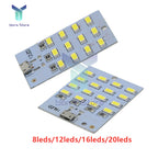 Mirco USB 5730 LED Lighting Panel USB Mobile Light Emergency Light Night Light White 5730 SMD 5V 430ma~470ma DIY Desk Lamp