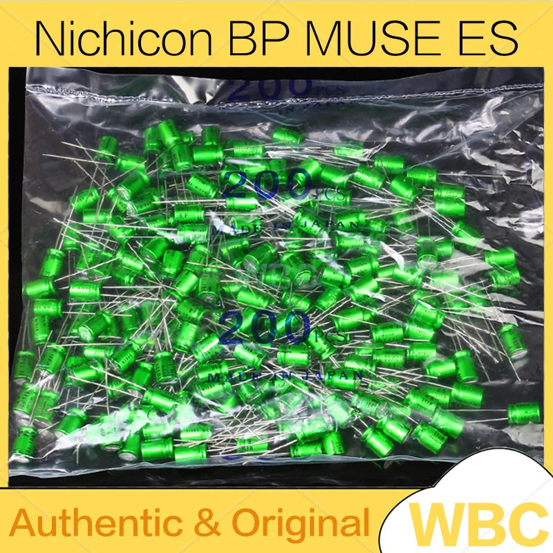 10Pcs/Lot Nichicon MUSE BP ES Non Polar Nonpolar Bipolar HiFi Audio Capacitor 1uf 4.7uf 10uf 22uf 47uf 100uf 25V 50V Copper Feet
