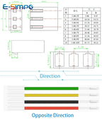 10pcs CH5.08 20AWG 2/3/4/5/6/7/8/9/10/12Pin 5.08mm Pitch Cable 20cm Long Electronic Terminal Housing Connector Plug Wire Harness