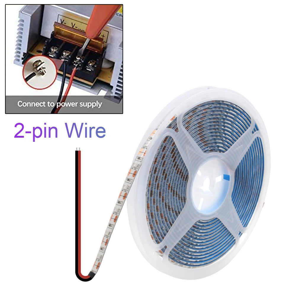 5V USB LED Strip Light Battery Power SMD 2835 3528 60LED 0.5m 1m 2m 5m Cold White Warm Blue Ribbon Cabinet Lights Night DC5V