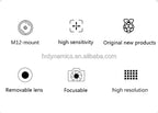 New Original Raspberry Pi High Quality HQ M12 Camera Module 12.3MP IMX477 Sensor Support for M12-Mount Lens Camera Accessories