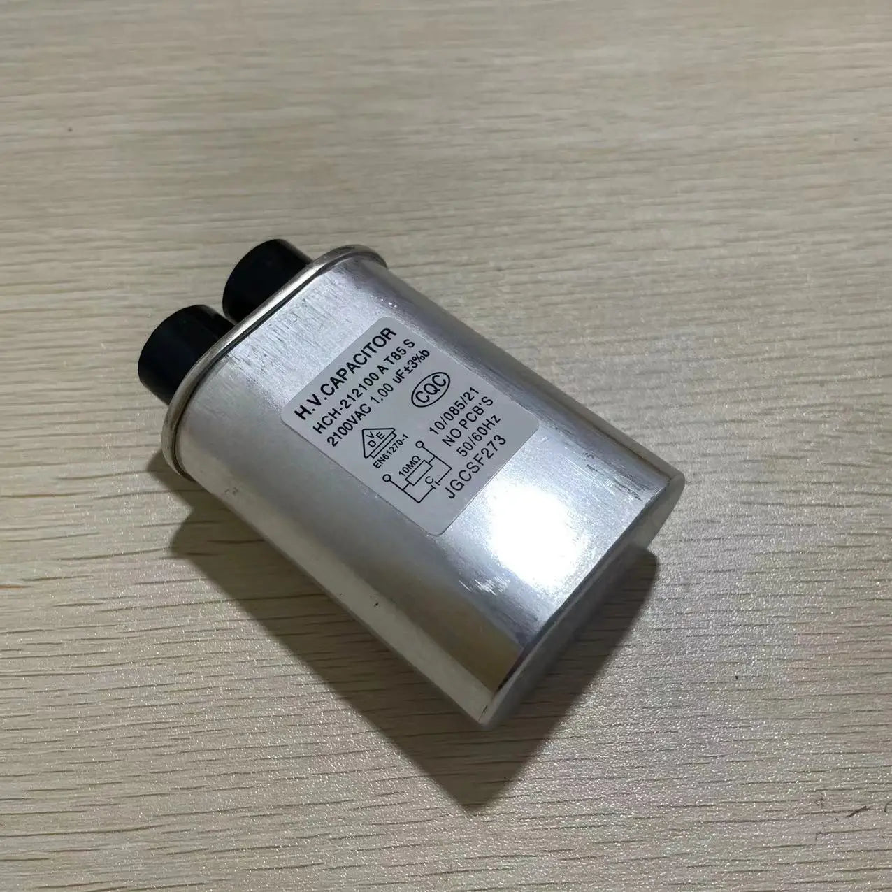 1 Piece Microwave High-voltage Capacitor 1.0UF 2100V plug-in 4.8MM 1UF 2100V1UF 1UF2100V