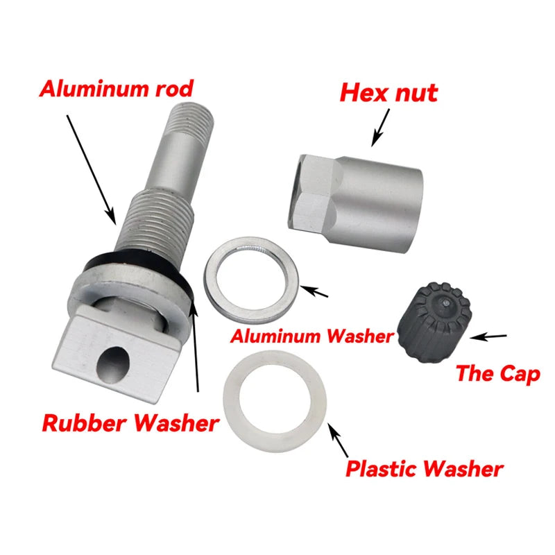 10Pcs Tyre Pressure Sensor TPMS Valve Stem Repair Kit For BMW 1 2 3 Series X1 X2 X3 Car Tubeless Wheel Tire Valve