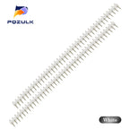 10PCS 1X40 Pin Red Blue Double Row MALE 2.54MM PITCH Pin Header connector Strip 1*40P 40Pin FOR PCB BOARD ARDUINO
