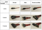 1 5 10piece Male Female DC Power Connector 5V 12V 5.5x2.1mm Wire Cable Plug Adapter for TV Camera 5050 2835 LED Strip Tape Light