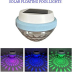 1-2Pack Solar Floating Pool Lighting, RGB Colour Changing Waterproof Pond Lights for Decoration of Swimming Pools, Yard Roads