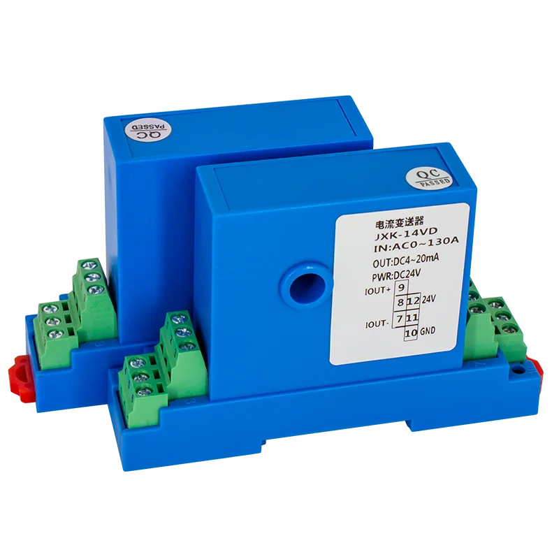 JXK-14 Hall Current Sensor AC 5A 10A 20A 50A 100A 4-20mA 0-10V RS485 Output Ampere Transducer Current Transformer