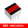 Super Bright 5/8/10/12/20 Segments LED Bar Module - Battery Level Indicator with Red/White/Blue Multicolor Options