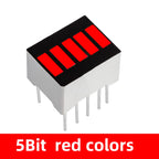Super Bright 5/8/10/12/20 Segments LED Bar Module - Battery Level Indicator with Red/White/Blue Multicolor Options