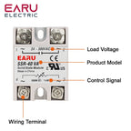 EARU SSR-10VA/25VA SSR-40VA SSR Solid State Relay Voltage Regulator AC 24V-380V Output Potentiometer PID Temperature Controller