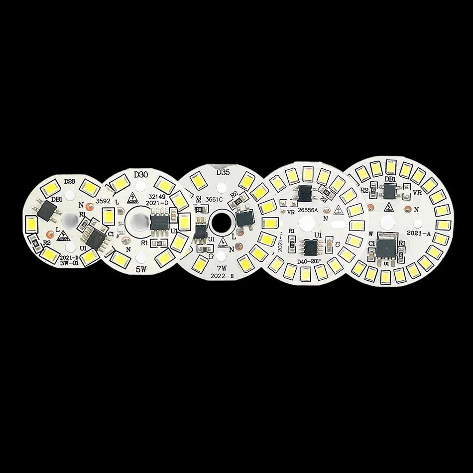 3PCS AC220V LED Chip for Lamp Bulb 5W 7W 9W 12W 15W 18W SMD 2835 Led Round Bulb Chips Light Beads Lighting Spotlight Bulb Chip