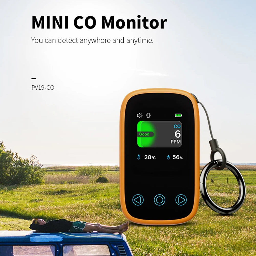 3 in 1 Air Quality Meter CO2 Temp Humidity Tester LCD Screen NDIR Sensor Carbon Dioxide Monoxide Detector with Voice Alarm