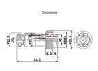 2/5 Pcs GX12 Aviation Connector Female Panel Mount Socket, 2/3/4/5/6 Pin Circular Wire Plug