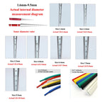 1M/piece 3:1 Heat Shrink Tube with Glue Dual Wall Tubing Diameter 1.6/2.4/3.2/4.8/6.4/7.9/9.5/12.7mm Adhesive Lined Sleeve Wrap