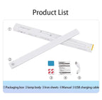 Night light LED Cabinet Light USB Rechargeable Motion Sensor Light Suitable For Kitchen Wardrobe Cabinet Lighting 30cm/40cm/50cm