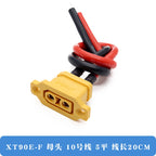 1PCS XT90E-F Lithium Battery Charging Plug Fixed Female plug XT90 XT90E Gold-plating female connector