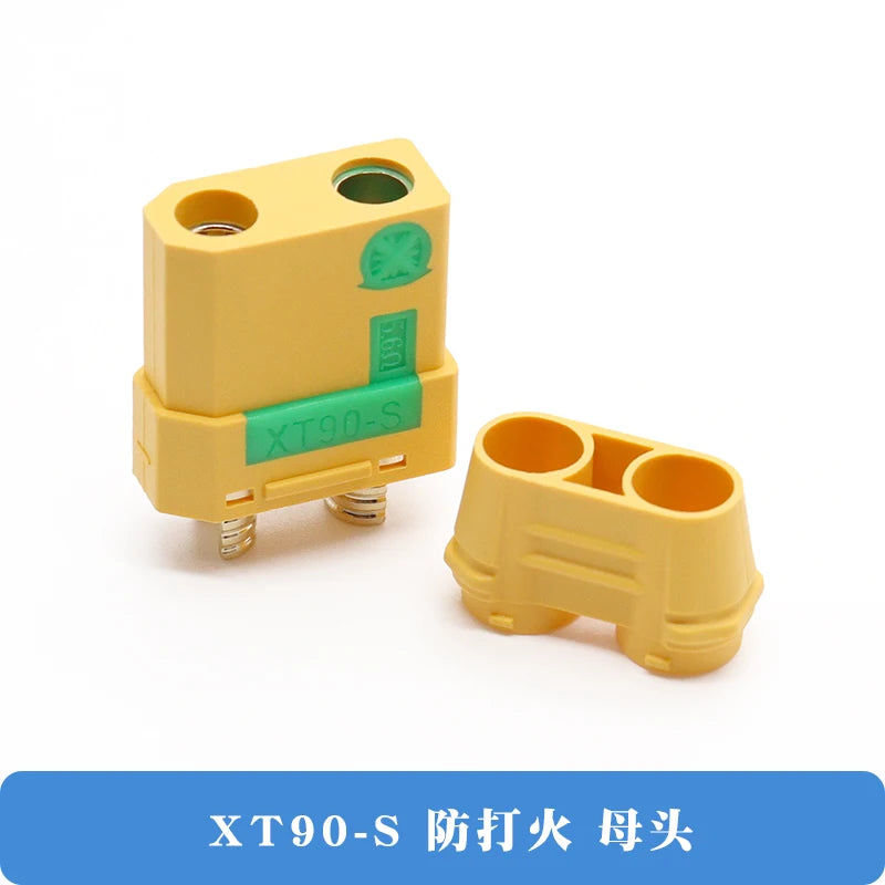 Xt90 Male and Female Connector Aircraft Model Lithium Battery Connector Xt90s Electrical Adjustment Gold-Plated Cable Plug