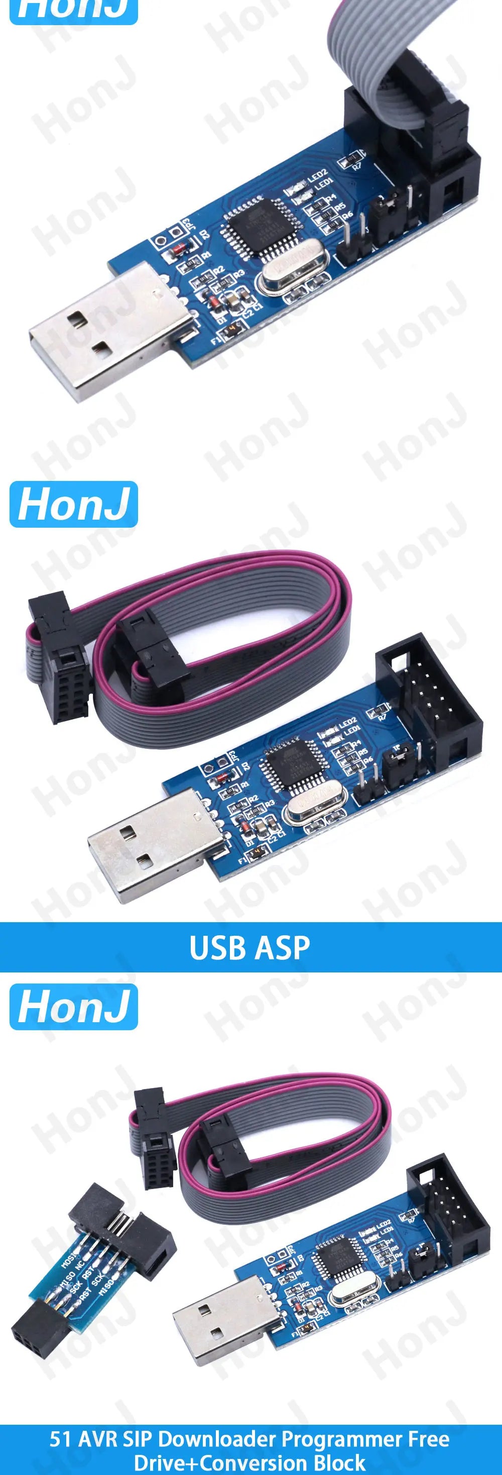 official USBASP USBISP AVR Programmer USB ISP USB ASP ATMEGA8 ATMEGA128 Support Win7 64