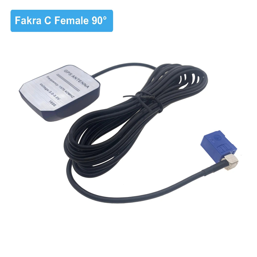 Car GPS Antenna Fakra C Female Right Angle Jack RG174 Cable GPS Position Locate Receiver Antenna Aerial Adapter 2M 3M 5M 7M