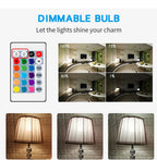 1-10PCS LED Intelligent RGBW Bulb GU10 E27 E14 24 Key Infrared Remote Control AC110V 230V 6W 10W Color Plus White Light Dimming