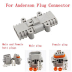  Male Female Connector FOR Anderson- 50Amp 600V 6 AWG Grey Forklift Cable Power Connectors Plug- Solar Panel Wire Connector