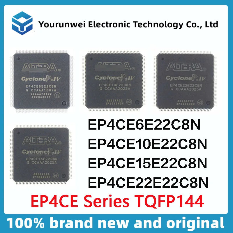 100% original brand new  EP4CE6E22C8N EP4CE10E22C8N EP4CE15E22C8N EP4CE22E22C8N TQFP144 CPLD/FPGA IC Chip