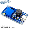 MT3608 Micro DC-DC Step Up Converter Booster Power Supply Module Boost Step-up Board MAX output 28V 2A for arduino