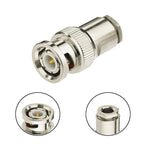 1Pcs BNC Male Plug Clamp RG58 RG142 LMR195 RG400 Cable RF Coaxial Connector Wire Terminals