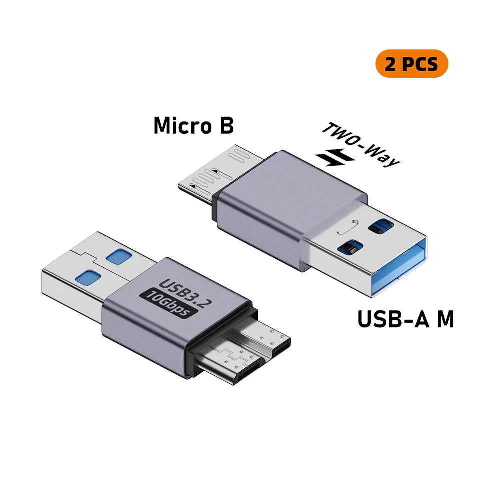 USB C 3.0 Micro B Male to Type C Female Adapter Type-C To Micro B Connector for Laptop External Hard Drive Disk Box Samsung S5