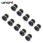 10Pcs DC Power Jack Socket Female Connector 5.5x2.1mm 3.5x1.3mm DC005 DC022 DC099 DC Plug Socket Nut Panel Mount Adapter