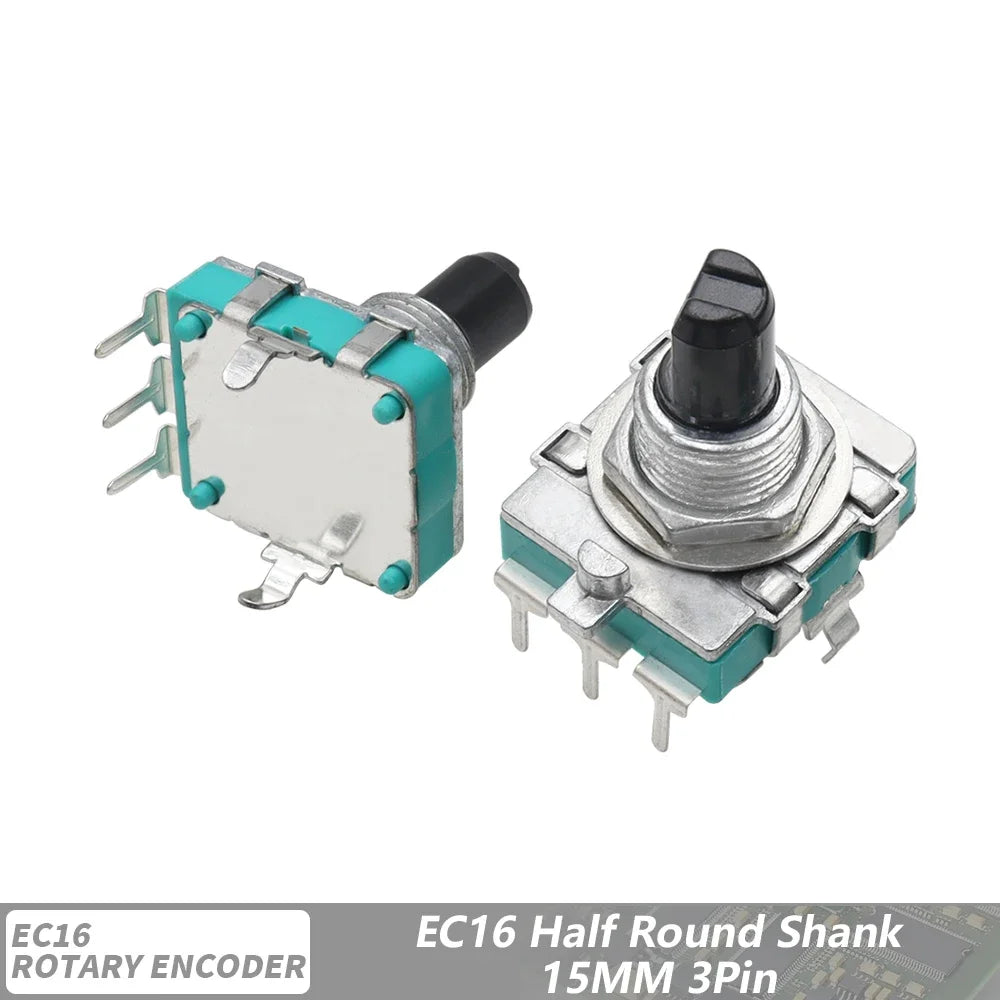 EC16 Audio Encoder 360 Degree Rotary Encoder E16 Coding 3Pin Handle Long 15/20MM