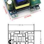 AC-DC 5V 700mA 12V 300mA 3.5W Isolated Switch Power Supply Module Buck Converter Step Down Module 220V turn 5V/12V