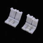 10Pcs LED Strip Connector 8MM 10MM 2Pin 3Pin 4Pin 3528 5050 RGB Single Color Solderless PCB Board Wire Free Welding Connectors