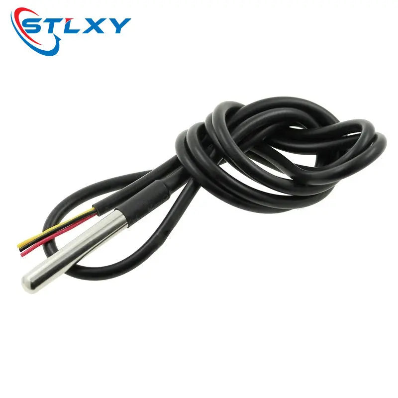5PcsDS1820 Stainless steel package Waterproof DS18b20 temperature probe temperature sensor 18B20 for arduino