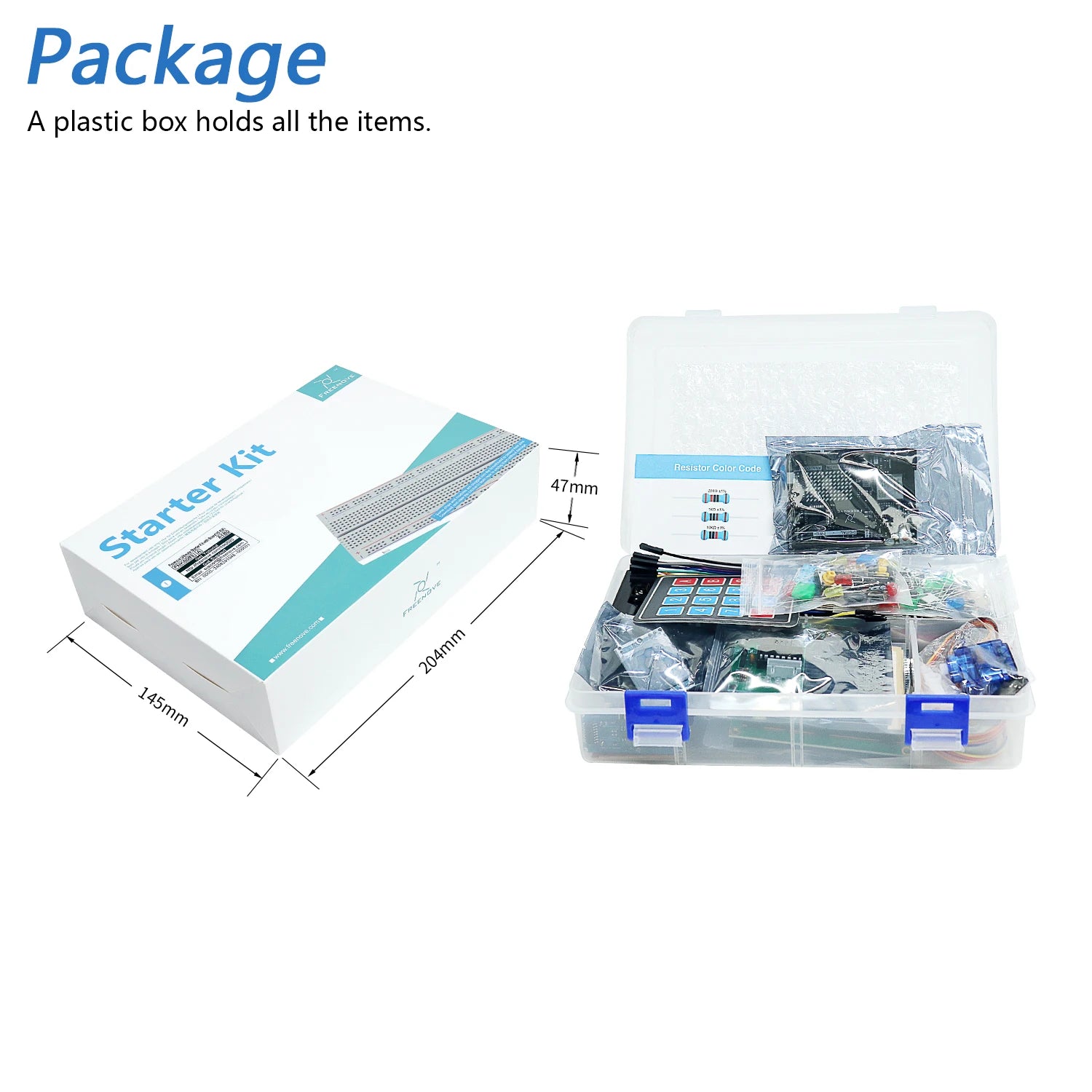 Freenove Ultimate Starter Kit for Arduino UNO R4 V5 WiFi Mini, Arm Cortex-M4, 399-Page Detailed Tutorial, 220 Items, 78 Projects
