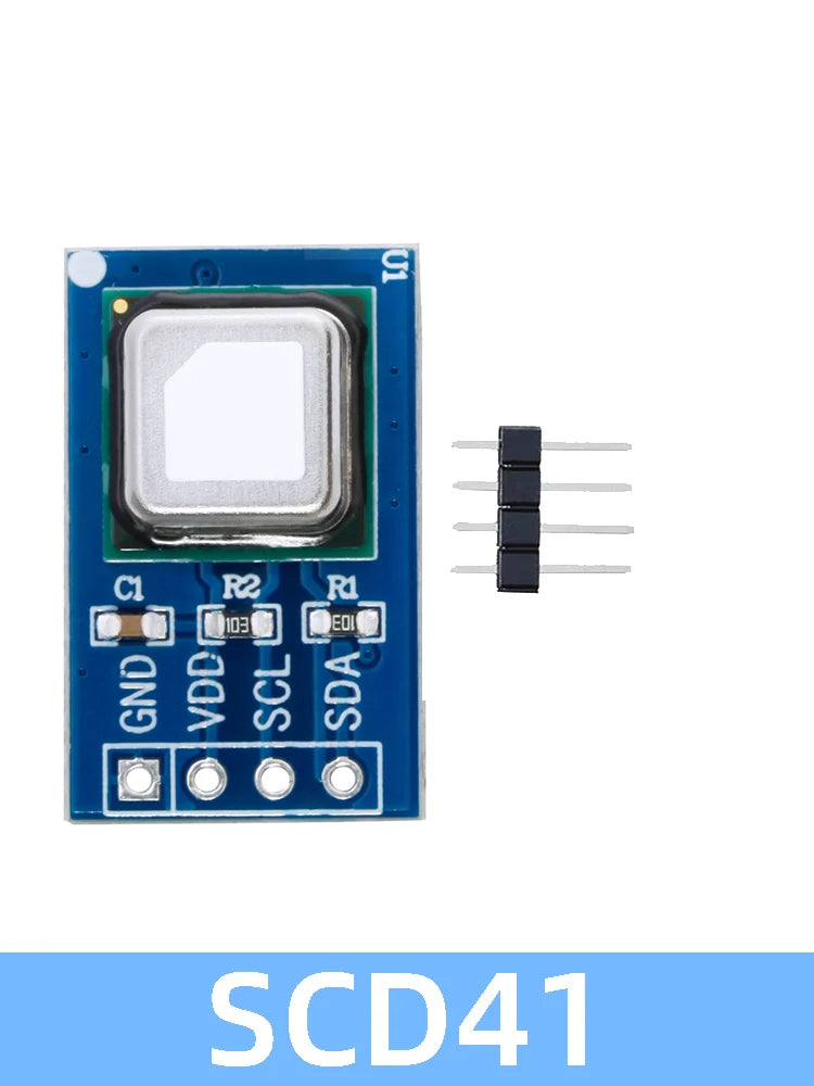 SCD40/SCD41 CO2 Sensor Module - NDIR Technology with Temperature & Humidity (I2C Interface for Arduino