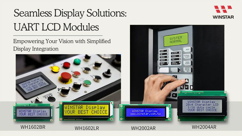 Winstar New WH2004AR-TFH-JT# ST7066 IIC/SPI 204 2004 20*4 20x4 Character UART LCD Display Module 5V Screen